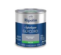 RIPOLIN - Peinture Laque Glycéro Intérieure/Extérieure - Boiseries et Structures Métalliques - Résistance Accrue - Durabilité Remarquable - Gris Bouleau Ral 7040 - Satin - 0,5L