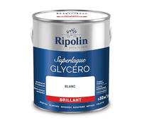 RIPOLIN - Peinture Laque Glycéro Intérieure/Extérieure - Boiseries et Structures Métalliques - Résistance Accrue - Durabilité Remarquable - Blanc - Brillant - 2L