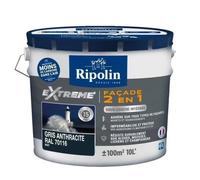 RIPOLIN Peinture Mat Façade 2 en 1, Avec Sous- Anthracite