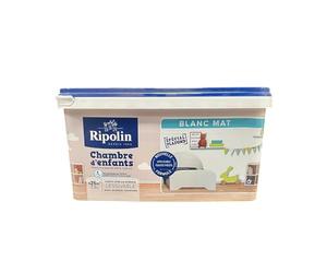 RIPOLIN Peinture mate Chambre d'enfants Blanc 2,5 L