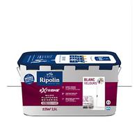 RIPOLIN Peinture Monocouche pour Murs, Boiseries & Radiateurs Blanc 2,5 L | Peinture Décorative d'Intérieur, Haute Résistance, Intérieur, Velours
