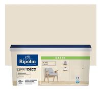 RIPOLIN Peinture murale pour toutes pièces - Blanc cassé satin - 2,5 L