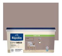 RIPOLIN Peinture murale pour toutes pièces - Taupe satin - 2,5 L