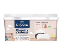 RIPOLIN Peinture murale spéciale chambre d'enfants - 2,5 L - Rose ballerine
