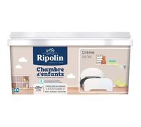 RIPOLIN Peinture murale spéciale chambre d'enfants - Crème satin - 2,5 L