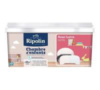 RIPOLIN Peinture murale spéciale chambre d'enfants - Rose fuchsia satin - 2,5 L
