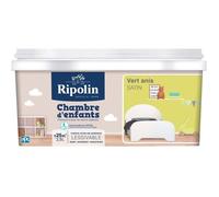 RIPOLIN Peinture murale spéciale chambre d'enfants - Vert anis satin - 2,5 L