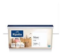 RIPOLIN Peinture murale toutes pieces, Ripolin - Blanc Mat, 2,5L G