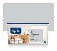 RIPOLIN Peinture murale toutes pieces, Ripolin - Gris Telescope Satin, 2,5L G