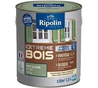 RIPOLIN Peinture pour bois intérieur et extérieur - Vert olivier Ral 6021 satin - 2,5 L