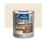 RIPOLIN Peinture pour Bois Intérieur/Extérieur Blanc Casse Ral 1013 2,5 L | Peinture pour Boiseries Interieures et Exterieures, Haute Protection, Intérieur/Extérieur, Satin