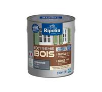 Ripolin Peinture Bois Intérieur/Extérieur Sans sous-couche Ultra-couvrant Satin 2,5L Gris Ardoise