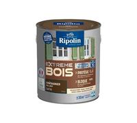 Ripolin Peinture Bois Intérieur/Extérieur Sans Sous-couche Ultra-couvrant Satin 2,5L Chataignier