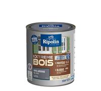 RIPOLIN - Peinture pour Bois Intérieur/Extérieur - Sans Sous-couche Ultra-couvrant - Résiste aux Intempéries, UV et Chocs - Protège et Magnifie - Lessivable - Satin - 0,5L - Gris Ardoise