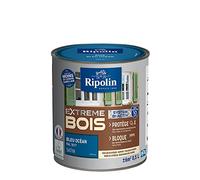 RIPOLIN - Peinture pour Bois Intérieur/Extérieur - Sans Sous-couche Ultra-couvrant - Résiste aux Intempéries, UV et Chocs - Protège et Magnifie - Lessivable - Satin - 0,5L - Bleu Ocean
