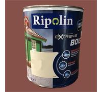 RIPOLIN Peinture pour Bois Intérieur/Extérieur Satin Teck Ral 8002 0,5 L