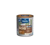 Ripolin Peinture Bois Satin Haute Protection 10 ans – Protège et magnifie – Ton bois 0,5 L