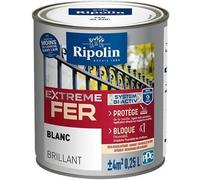 RIPOLIN Peinture pour Fer Extérieur - Blanc Brillant 0 25L