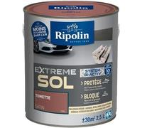 RIPOLIN Peinture pour sol intérieur et extérieur - Tomette satin - 2,5 L