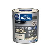 RIPOLIN Peinture Sol Intérieur & Extérieur Extrême Satin Blanc Casse 2,5 L | Finition Parfaite des Sols, Haute Résistance, Intérieur/Extérieur, Satin