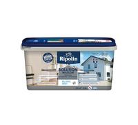 RIPOLIN - Peinture Ultra-Couvrante Solution Maison - Murs & Plafonds - Intérieur & Extérieur - Finition Mat - Séchage Rapide - 2,5L