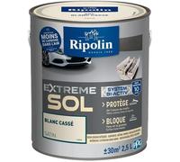 RIPOLIN - Peinture Sol Intérieur & Extérieur Extrême - Haute Résistance - Blanc Cassé - 2,5 Litres