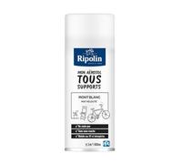 Ripolin Aérosol peinture Solution Vélo Finition mate Résiste aux UV Blanc Mont Blanc 400 ml
