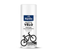 RIPOLIN, Solution Vélo, Aérosol Peinture, Finition Mate, Format Spray pour une application rapide, Ne coule pas, Riche en pigment, Résiste aux UV et conditions extérieures - Blanc Mont Blanc - 400 ml
