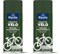 RIPOLIN, Solution Vélo, Aérosol Peinture, Finition Mate, Format Spray pour une application rapide, Ne coule pas, Riche en pigment, Résiste aux UV et conditions extérieures - Vert Rando - 400 ml