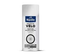 RIPOLIN, Solution Vélo, Aérosol Peinture pour Roues - Format Spray pour une application rapide, Ne coule pas, Résiste aux UV et conditions extérieures - Teinte Aluminium - Finition Brillante - 400 ml