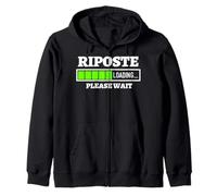 Riposte Loading Please Wait Progress Bar Fun Clôture Cadeau Sweat à Capuche
