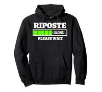 Riposte Loading Please Wait Progress Bar Fun Clôture Cadeau Sweat à Capuche