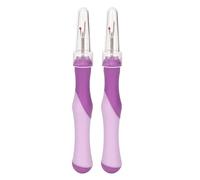 Ripper De Couture 2 Pièces, Poignée Ergonomique Point Unpicker Pratique Point Gomme Pointu Fil à Coudre Dissolvant Accessoires De Couture Violet