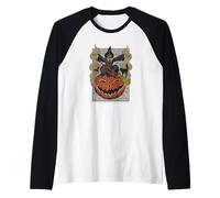 Ripple Junction Vintage Witch and Black Cat Halloween Spooky Manche Raglan