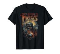 Ripple Junction x 30 Seconds To Mars Skull Holding A Globe T-Shirt
