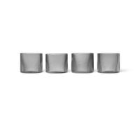 Ripple Set de 4 Verres Bas Fumés
