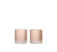 Ripple Tumbler Glass Set de 2 Blush