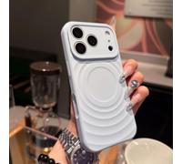 Ripple Wave Silicone Case for iPhone 17 16 15 14 PRO MAX (Blue,17PRO)
