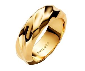 Rippled 14k Gold-Plated Ring