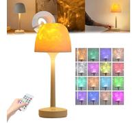 Rippleglow Dual-Mode Ambient Lamp,16 Color RGB LED Water Ripple Projection Light,with Soft Lighting or Immersive Ripple Projection,Remote & Touch Control (Sixteen-color light change + remote control)