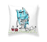 RIPSHOP Housse de Coussin 100% Coton 50 x 50 cm Modèle Quitapeas d'Anna Llenas en català