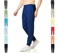RIPT Jogging Homme Fleece - Pantalon Sweat avec Cordon, Bas Serrés et Poches, Jogger Confortable pour Sport Gym et Loungewear (Bleu Marine, S)