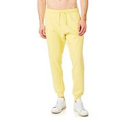 RIPT Jogging Homme Fleece - Pantalon Sweat avec Cordon, Bas Serrés et Poches, Jogger Confortable pour Sport Gym et Loungewear (Jaune, L)