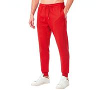 RIPT Jogging Homme Fleece - Pantalon Sweat avec Cordon, Bas Serrés et Poches, Jogger Confortable pour Sport Gym et Loungewear (Rouge, M)