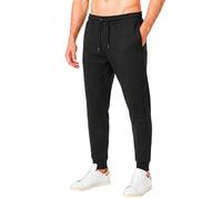 RIPT Jogging Homme Fleece - Pantalon Sweat avec Cordon, Bas Serrés et Poches, Jogger Confortable pour Sport Gym et Loungewear (Noir, S)