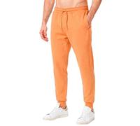 RIPT Jogging Homme Fleece - Pantalon Sweat avec Cordon, Bas Serrés et Poches, Jogger Confortable pour Sport Gym et Loungewear (Orange, S)