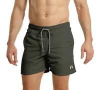 RIPT Performance Hommes Essentials Short de Bain à séchage Rapide avec Protection Solaire UV 50, Charbon de Bois, L
