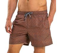 RIPT Performance Essentials Short de Bain à séchage Rapide avec Protection Solaire UV 50, Imprimé Orange, M Homme