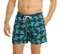 RIPT Performance Essentials Short de Bain à séchage Rapide avec Protection Solaire UV 50, Marine/Turquoise, XXL Homme