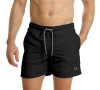 RIPT Performance Hommes Essentials Short de Bain à séchage Rapide avec Protection Solaire UV 50, Noir, M